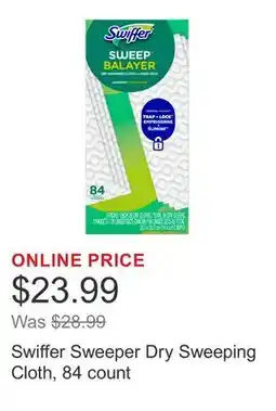 Costco Swiffer Sweeper Dry Sweeping Cloth, 84 count offer