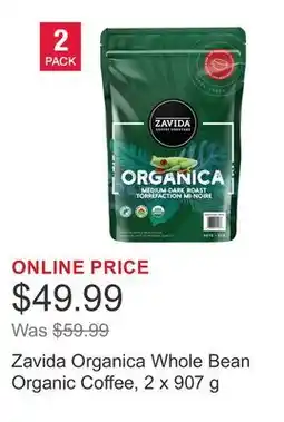 Costco Zavida Organica Whole Bean Organic Coffee offer