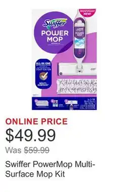 Costco Swiffer PowerMop Multi-Surface Mop Kit offer