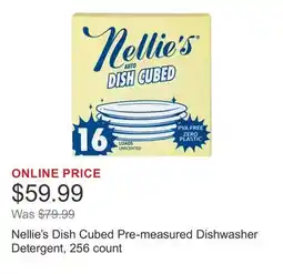 Costco Nellie's Dish Cubed Pre-measured Dishwasher Detergent, 256 count offer