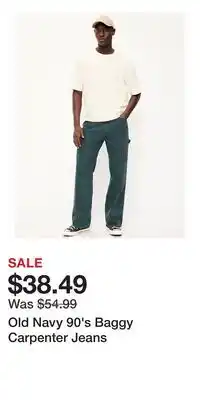 Old Navy Old Navy 90's Baggy Carpenter Jeans offer