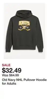 Old Navy Old Navy NHL Pullover Hoodie for Adults offer