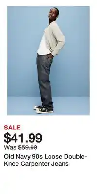 Old Navy Old Navy 90s Loose Double-Knee Carpenter Jeans offer