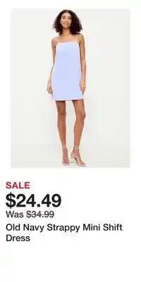 Old Navy Old Navy Strappy Mini Shift Dress offer
