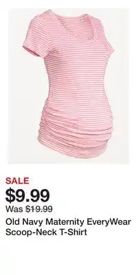 Old Navy Old Navy Maternity EveryWear Scoop-Neck T-Shirt offer