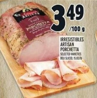 Metro Irresistibles artisan porchetta offer