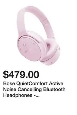 Newegg Bose QuietComfort Active Noise Cancelling Bluetooth Headphones - Petal Pink offer
