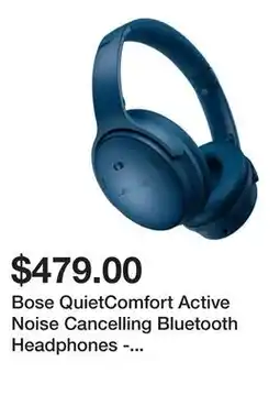 Newegg Bose QuietComfort Active Noise Cancelling Bluetooth Headphones - Twilight Blue offer