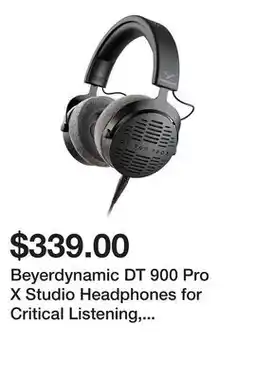 Newegg Beyerdynamic DT 900 Pro X Studio Headphones for Critical Listening, Xixing & Mastering (Open-Back) offer