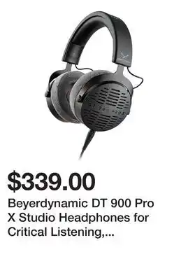 Newegg Beyerdynamic DT 900 Pro X Studio Headphones for Critical Listening, Xixing & Mastering (Open-Back) offer