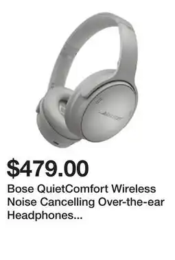 Newegg Bose QuietComfort Wireless Noise Cancelling Over-the-ear Headphones - Moonlight Grey offer