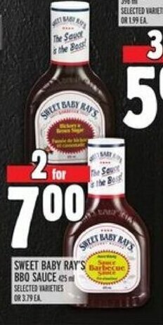 Metro Sweet baby ray's BBQ sauce offer