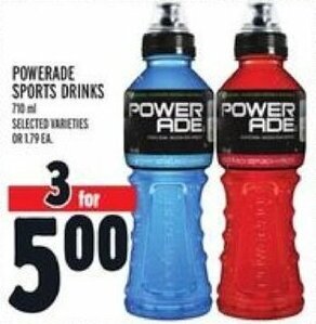 Metro Powerade sports drinks offer