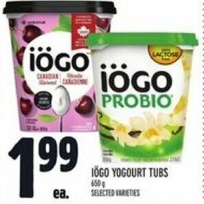 Metro Iögo yogourt tubs offer