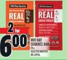 Metro Mid-day squares bar offer