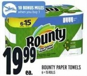 Metro Bounty paper towels offer