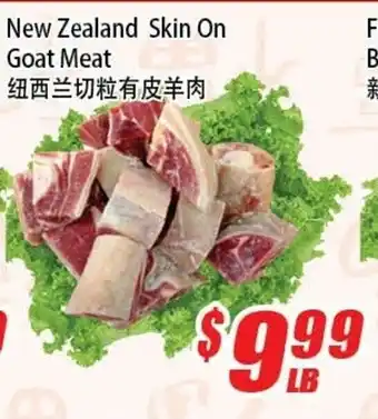 WinCo Food Mart New zealand skin on goat meat offer