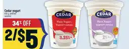Marché Adonis Cedar yogurt offer