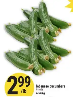 Marché Adonis Lebanese cucumbers offer