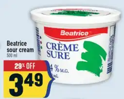 Marché Adonis Beatrice sour cream offer