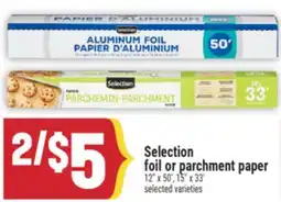 Marché Adonis Selection foil or parchment paper offer