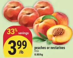 Marché Adonis Peaches or nectarines offer