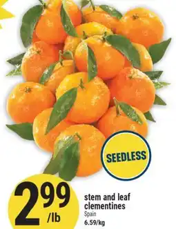 Marché Adonis Stem and leaf clementines offer