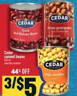 Marché Adonis Cedar canned beans offer