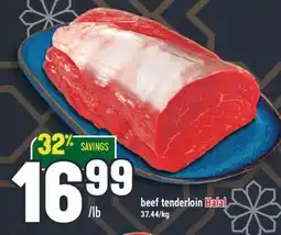 Marché Adonis Beef tenderloin Halal offer