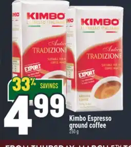 Marché Adonis Kimbo Espresso ground coffee offer