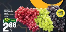 Marché Adonis Green, red or black seedless grapes offer