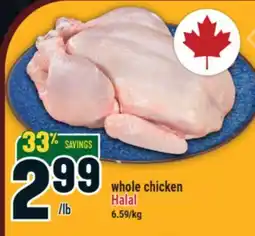 Marché Adonis Whole chicken Halal offer