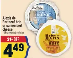 Marché Adonis Alexis de Portneuf brie or camembert cheese offer