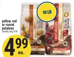 Marché Adonis Yellow, red or russet potatoes offer
