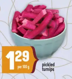 Marché Adonis Pickled turnips offer