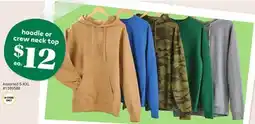 Giant Tiger hoodie or crew neck top offer