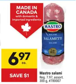 Giant Tiger Mastro Salami offer