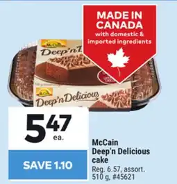 Giant Tiger McCain Deep'n Delicious cake offer