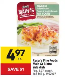 Giant Tiger Reser's Fine Foods Main St Bistro side dish offer