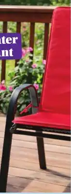 Giant Tiger outdoor high back cushion offer