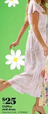 Giant Tiger Chiffon midi dress offer