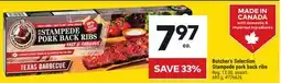 Giant Tiger Butcher's Selection Stampede pork back ribs offer