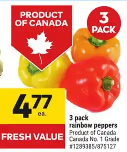 Giant Tiger 3 pack rainbow peppers offer