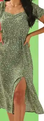 Giant Tiger puff sleeve midi dress offer