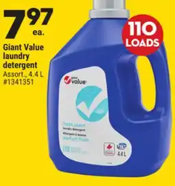 Giant Tiger Giant Value laundry detergent offer