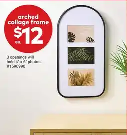 Giant Tiger arched collage frame offer