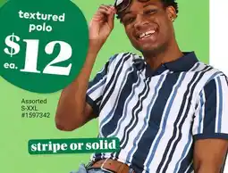 Giant Tiger textured polo offer