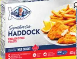 Giant Tiger High Liner frozen Haddock Fillets offer