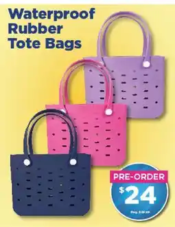 Showcase Waterproof Rubber Tote Bags offer
