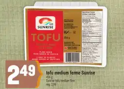 Marché Adonis TOFU MEDIUM FERME SUNRISE | SUNRISE TOFU MEDIUM FIRM offer